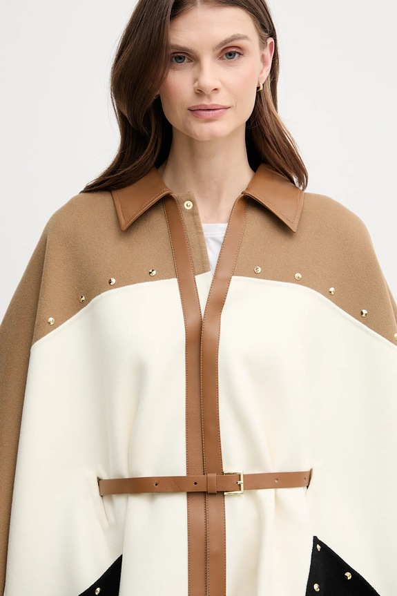 MACKAGE poncho il lana beige MOLY