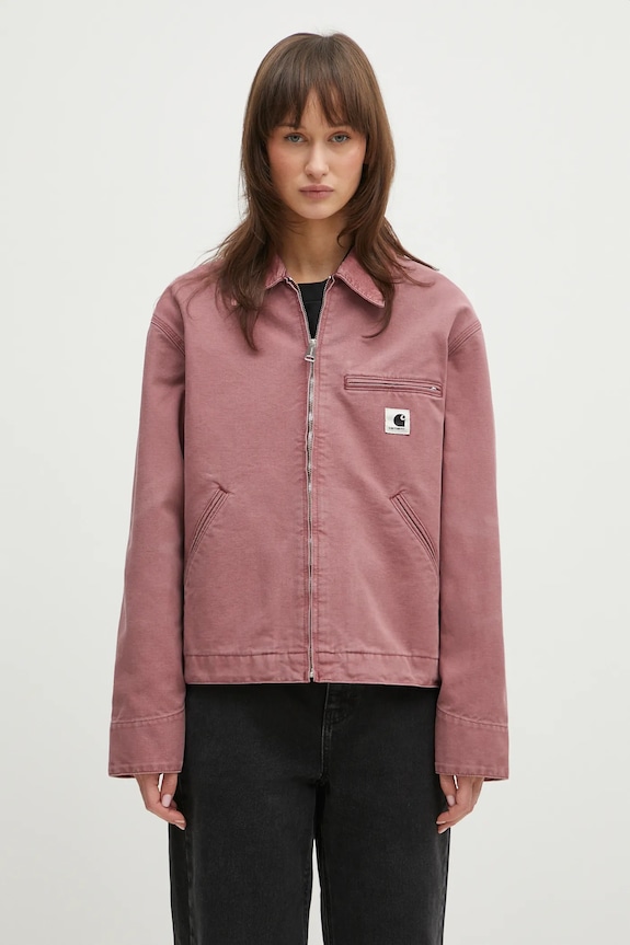 Carhartt WIP denim jacket OG Detroit Jacket Planet friendly pink I034879.2R74O