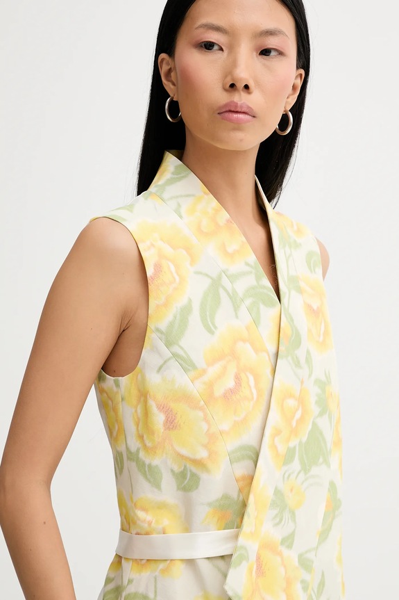 Kenzo vestă cu amestec de in galben FF52GI0099O1.01