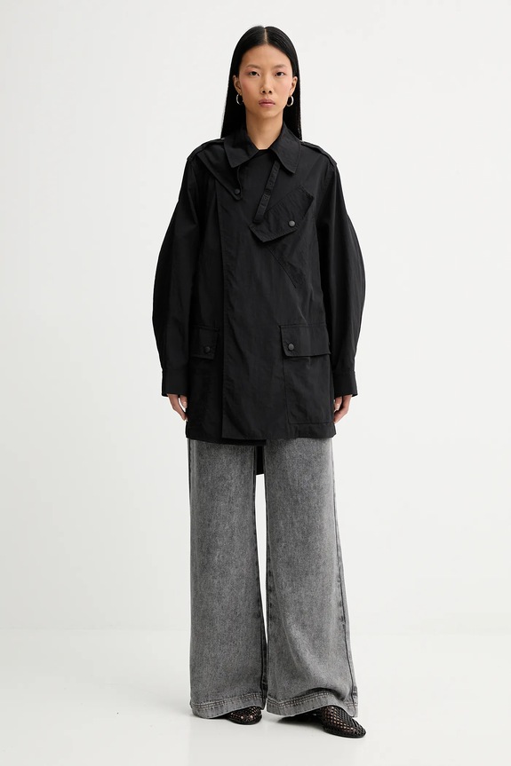 Kenzo płaszcz FF52MA2269OK.99 czarny SS25