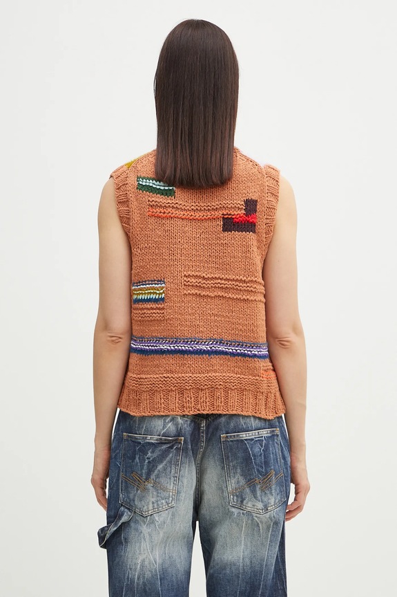 Odjeća Prsluk s primjesom vune Martine Rose Handknit Zip 967YA16800 šarena