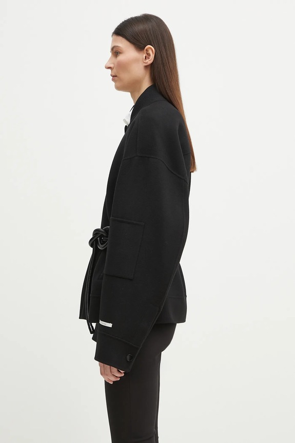 Sportmax wool bomber jacket Vitalba 2512081011600 black SS25