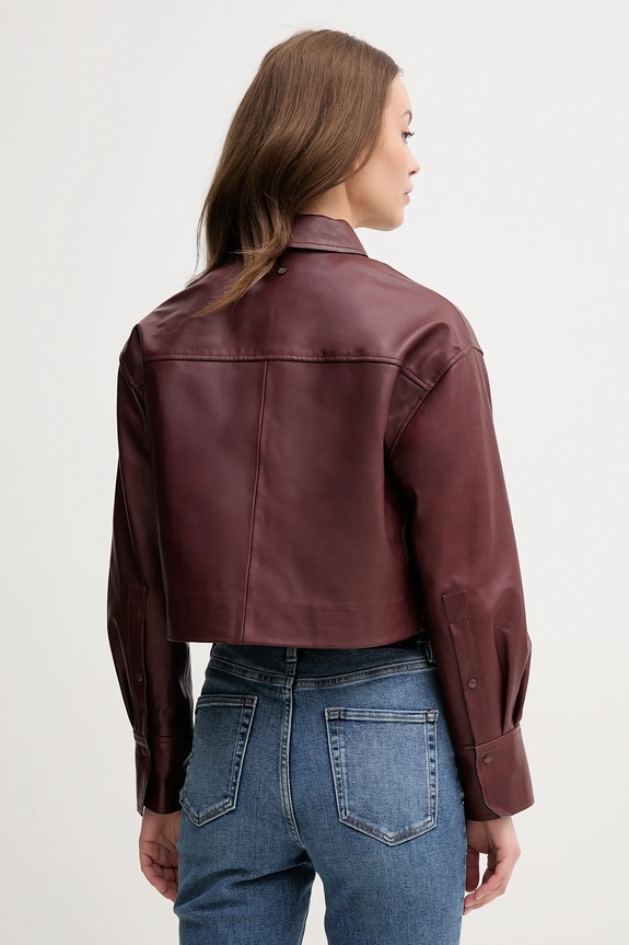 Oblačila Usnjena jakna Pedro del Hierro 5499137 bordo