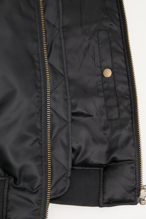 Anine Bing Leon Bomber bunda bomber dámska A.01.7160 čierna