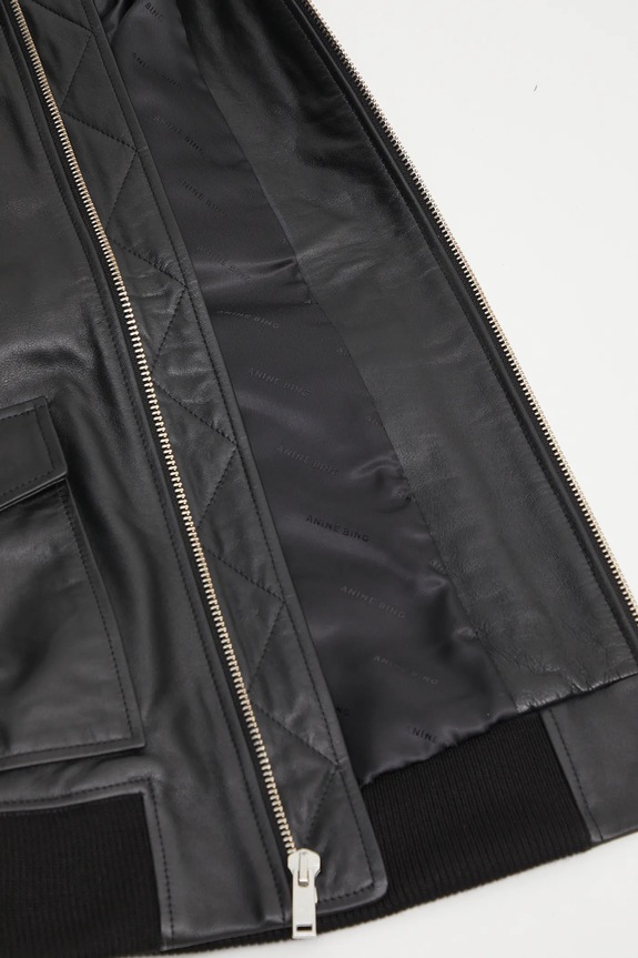 Anine Bing leather vest Sonnie Vest black A.01.10647