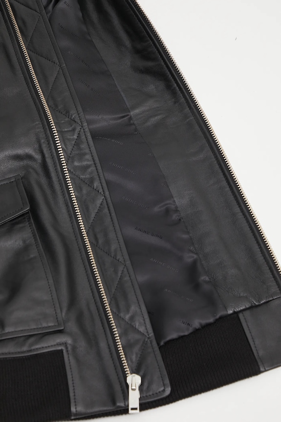 Anine Bing leather vest Sonnie Vest black A.01.10647