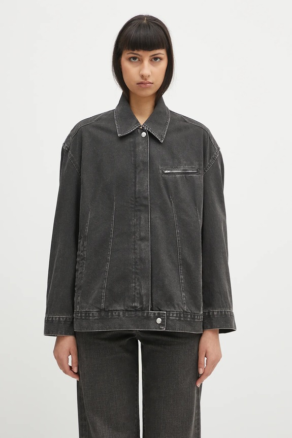 Our Legacy giacca di jeans Draft non isolato nero W225DJB