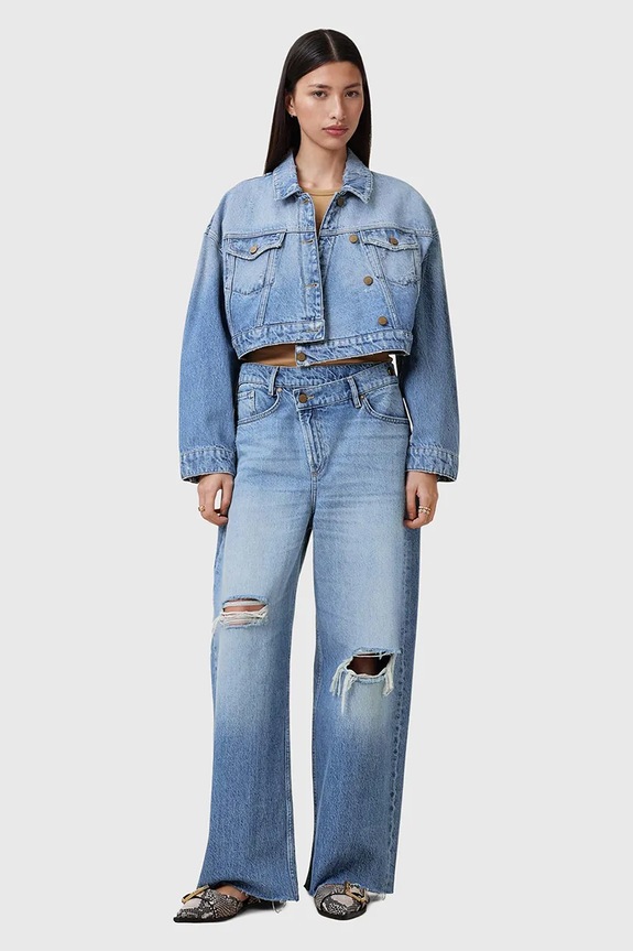 Τζιν μπουφάν AllSaints AKI CROSSOVER W007OC
