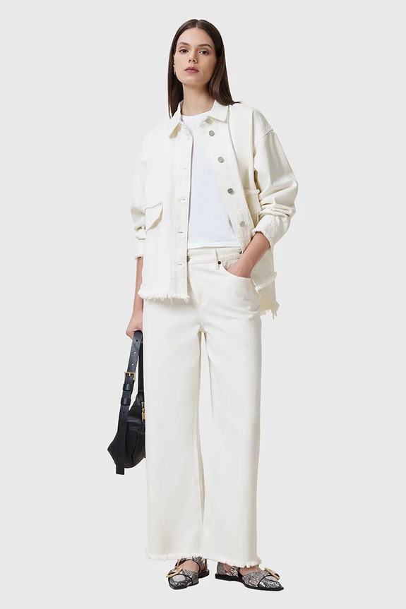 Τζιν μπουφάν AllSaints HETTIE FRAY W007PC