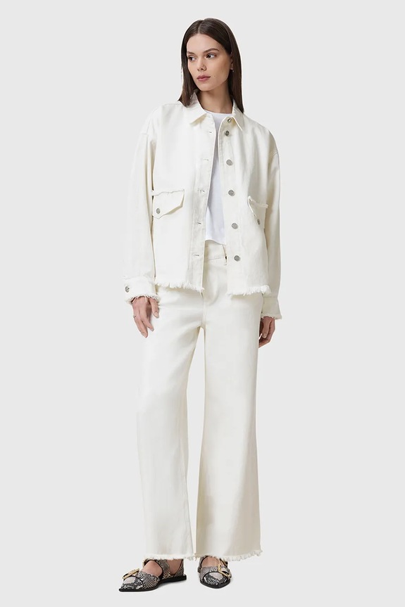Τζιν μπουφάν AllSaints HETTIE FRAY W007PC