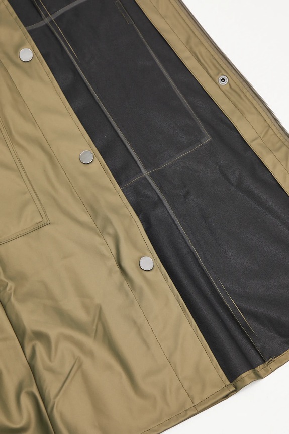 Rains jacket Curve Long Jacket W3 18130.105 green
