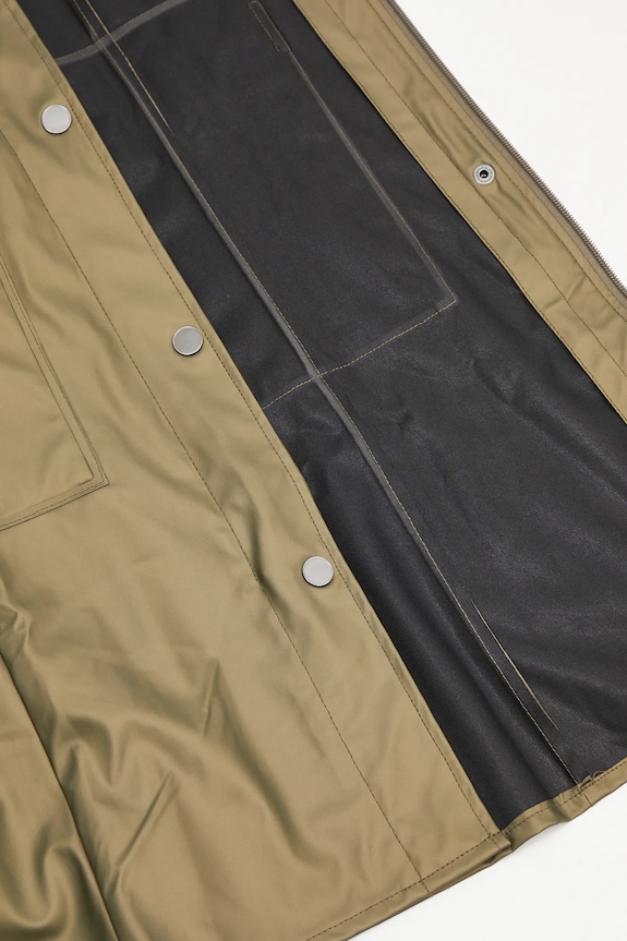 Rains jacket Curve Long Jacket W3 18130.105 green