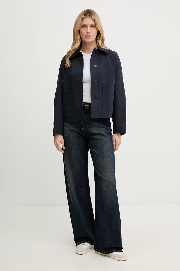 Bunda A.P.C. Veste Bianca COGXT.F32005 tmavomodrá SS25