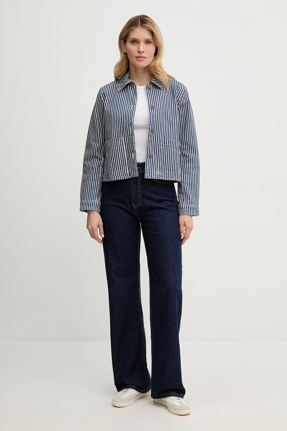 Rifľová bunda A.P.C. Veste Frida COHHG.F32006 modrá SS25