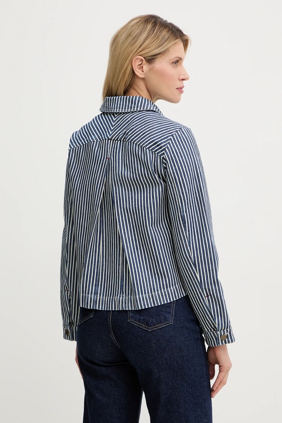 Oblečenie Rifľová bunda A.P.C. Veste Frida COHHG.F32006 modrá