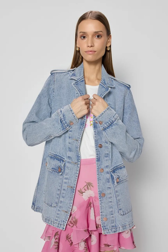 Bizuu pamut farmerdzseki KULLA nem bélelt kék KULLA.NIEBIESKI.SS25