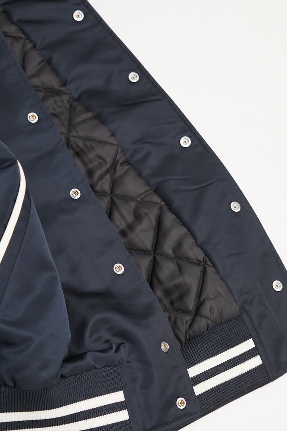 Sporty & Rich bomber jacket Royal Club Nylon Varsity OW030620219BL106 navy