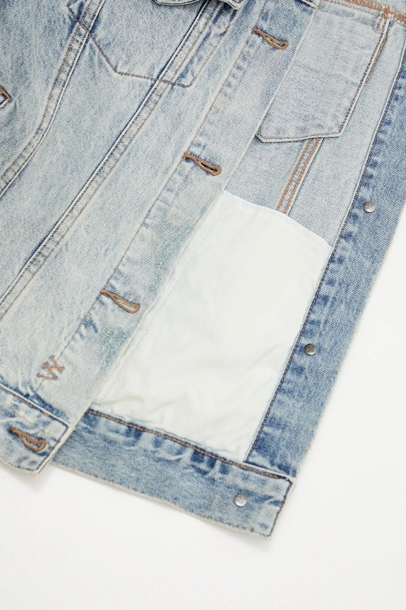 KSUBI kurtka jeansowa oversized jacket karma 5000003501 niebieski