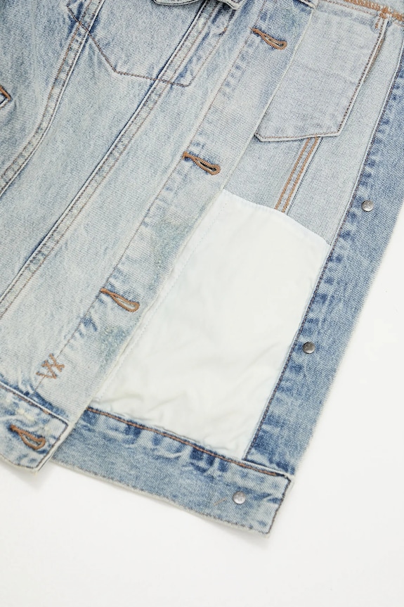KSUBI kurtka jeansowa oversized jacket karma 5000003501 niebieski
