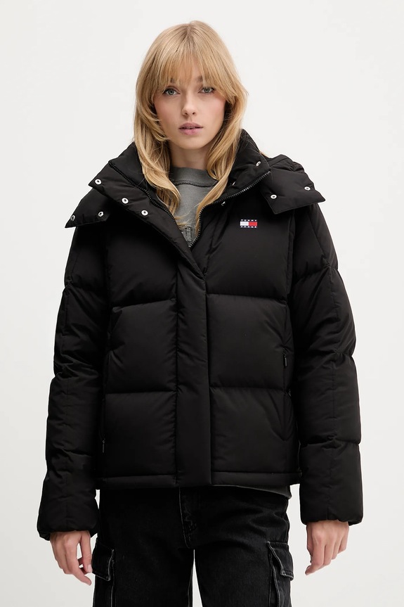 Tommy Jeans kurtka puchowa pozostałe czarny DW0DW21623