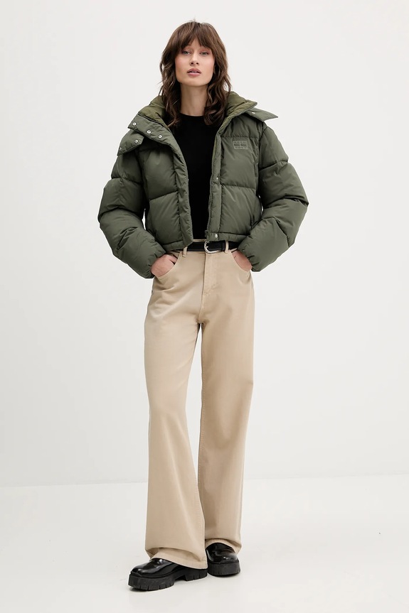 Tommy Jeans kurtka puchowa DW0DW21624 zielony AW25