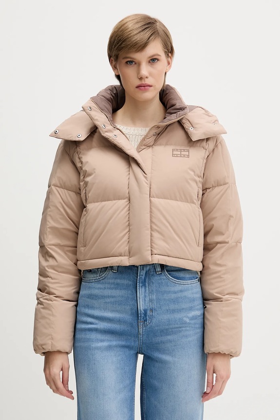 Tommy Jeans kurtka puchowa pozostałe beżowy DW0DW21624