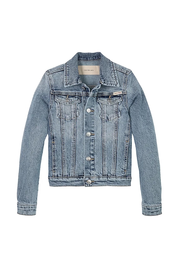 Calvin Klein Jeans gyerek farmerkabát IG0IG02721.PPYA kék SS25