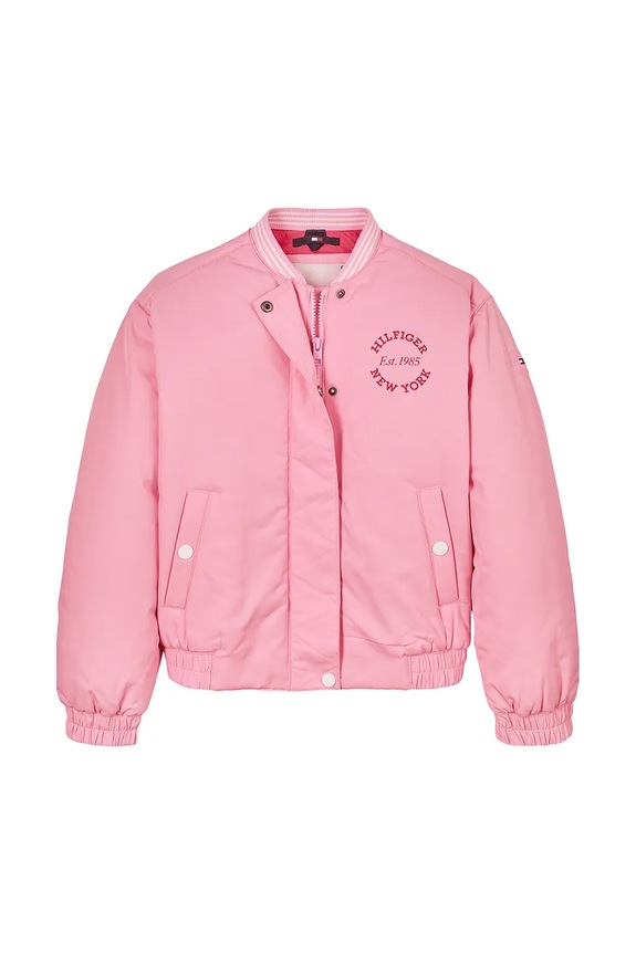 Dječja bomber jakna Tommy Hilfiger KG0KG08312.128.176.PPYA roza SS25