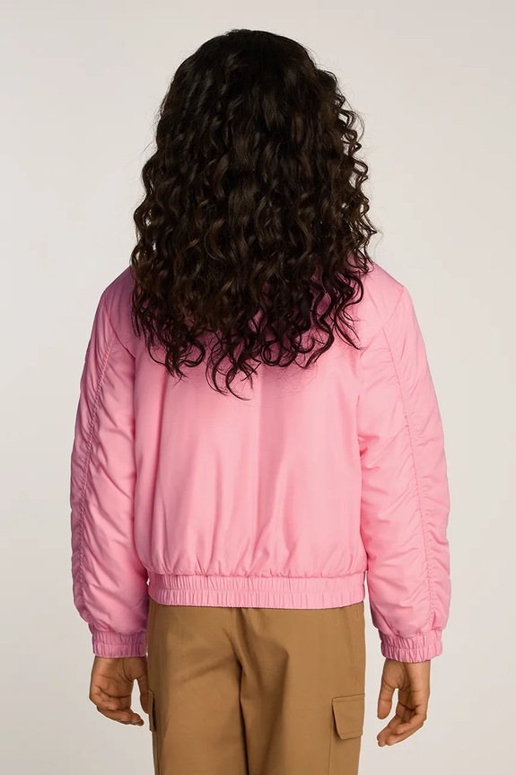 Dječja bomber jakna Tommy Hilfiger roza KG0KG08312.128.176.PPYA