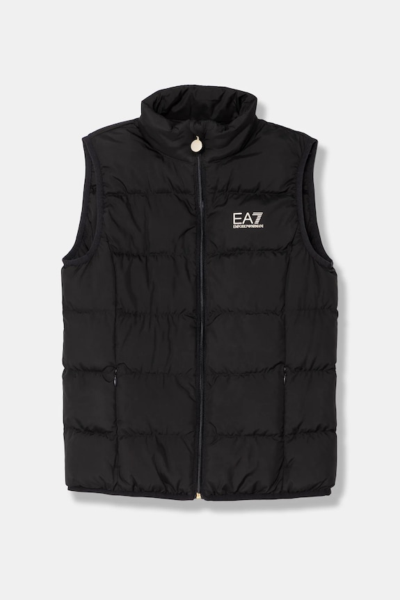 EA7 Emporio Armani gyerek mellény szigetelt fekete 8NFQ08.FNF8Z