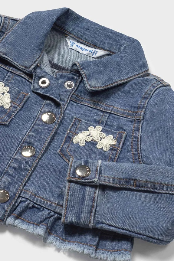 Dječja traper jakna Mayoral plava 1461.4E.Baby.PPYA