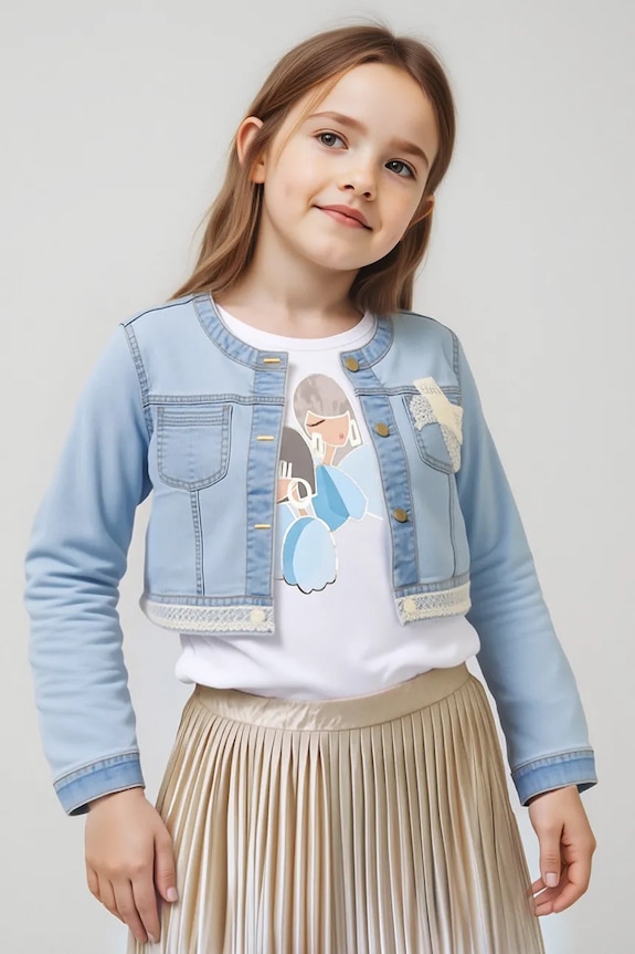 Dětská riflová bunda Mayoral riflovina modrá 3406.6A.Mini.PPYA