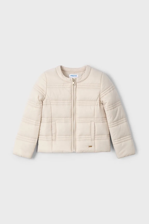 Mayoral kurtka dziecięca soft 3412.6G.Mini.PPYA beżowy SS25