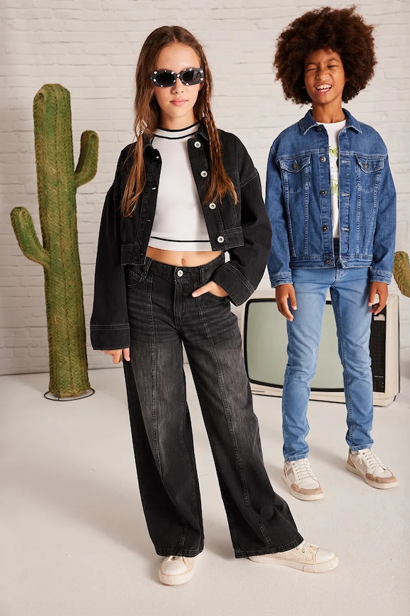 Mayoral geaca de blugi pentru copii necaptusit negru 6405.8D.Junior.PPYA