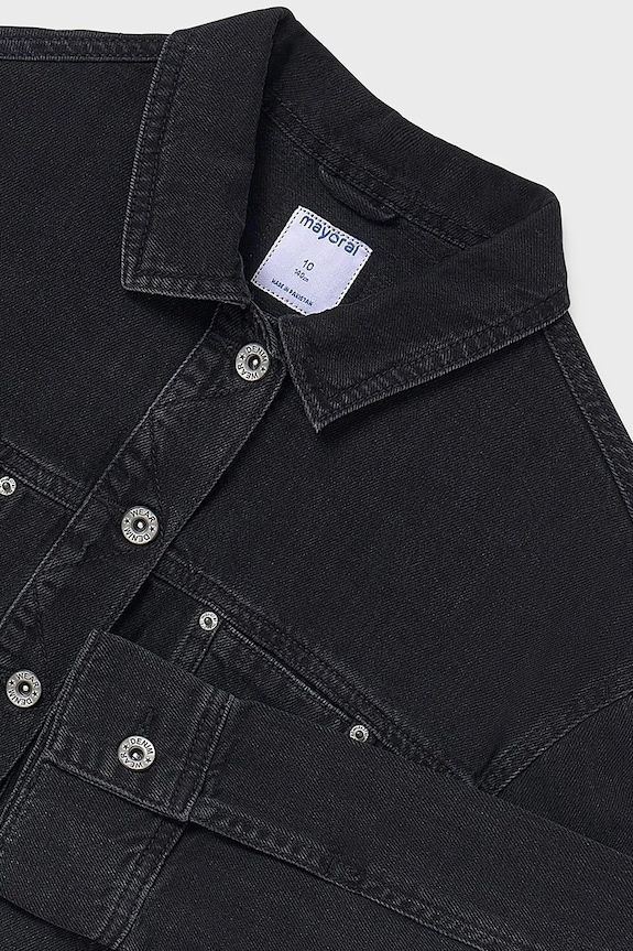 Mayoral geaca de blugi pentru copii negru 6405.8D.Junior.PPYA