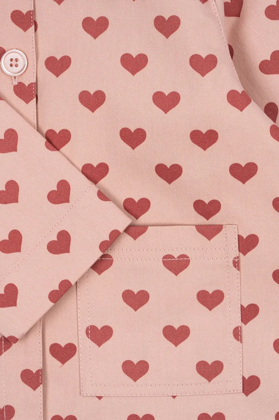 Dječja pamučna jakna Konges Sløjd FEN SHIRT JACKET GOTS KS102278 roza