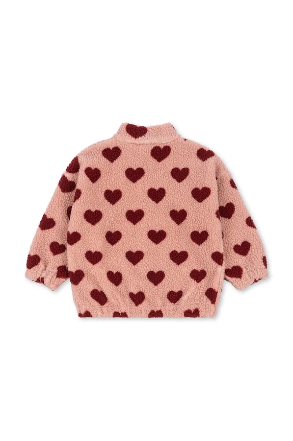 Konges Sløjd kurtka bomber dziecięca JODY TEDDY JACKET GRS KS102308 różowy SS25