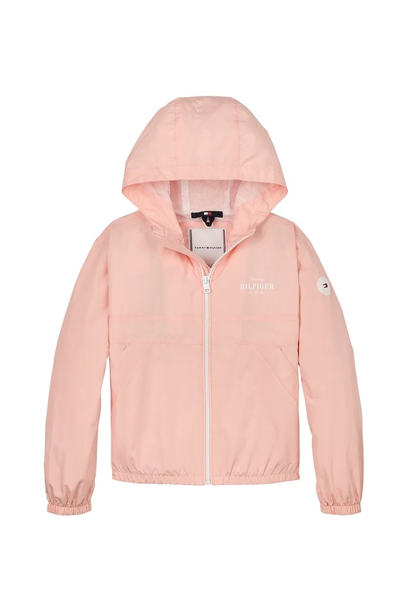 Tommy Hilfiger kurtka dziecięca KG0KG08580.128.176.PPYA różowy SS25