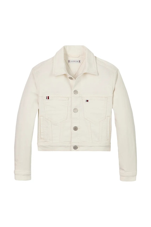 Tommy Hilfiger kurtka dziecięca KG0KG08434.PPYA biały SS25