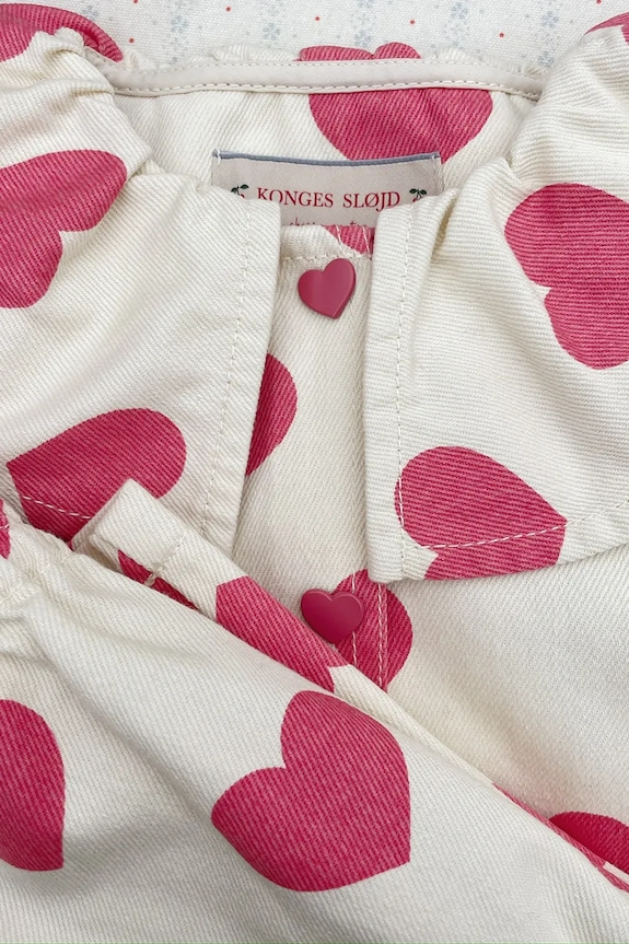 Konges Sløjd geacă copii MAGOT COLLAR JACKET GOTS bej KS103364