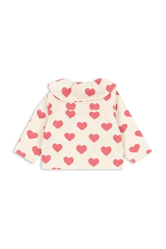 Konges Sløjd geacă copii MAGOT COLLAR JACKET GOTS KS103364 bej SS25