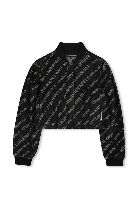 Karl Lagerfeld kurtka bawełniana dziecięca Z30487.156.162 czarny SS25