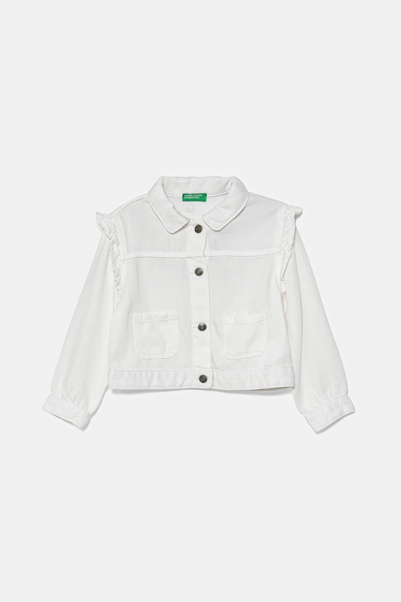 Παιδικό μπουφάν United Colors of Benetton άλλο λευκό 21AQGN03Q.P.Seasonal