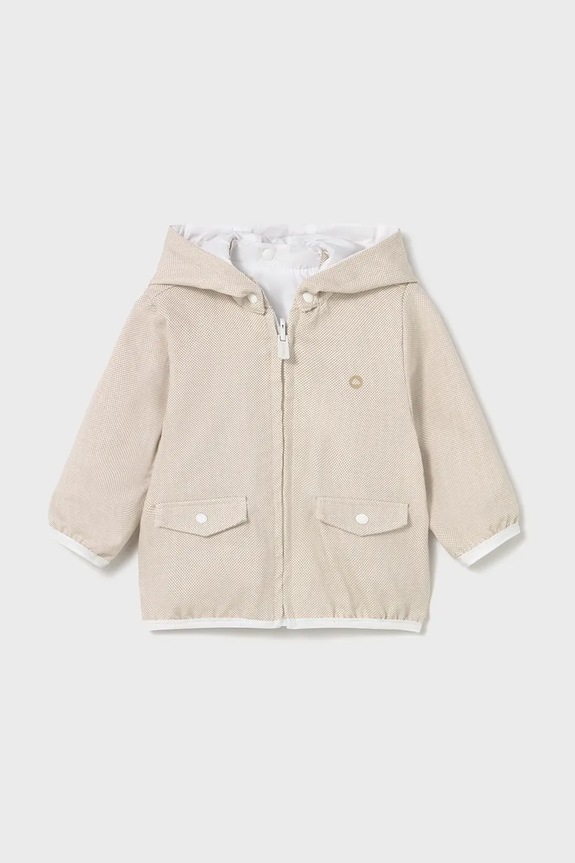 Chłopiec Mayoral Newborn kurtka dwustronna niemowlęca 1456.1L.Newborn.PPYH biały