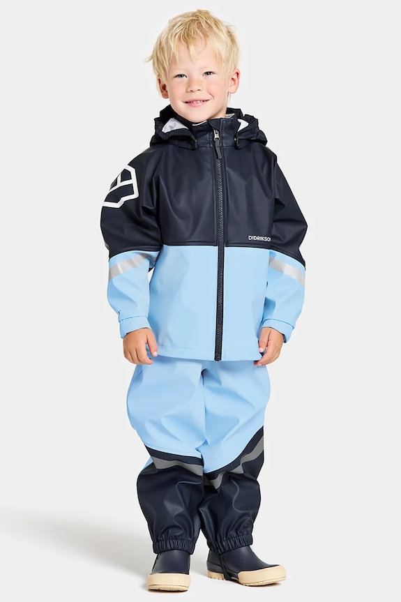 Didriksons kombinezon i kurtka dziecięca WATERMAN KIDS SET pozostałe niebieski 505585