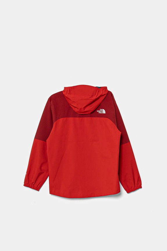 The North Face kurtka dziecięca TEEN HIKE PACKABLE SHELL NF0A8AY47IR1 czerwony SS25