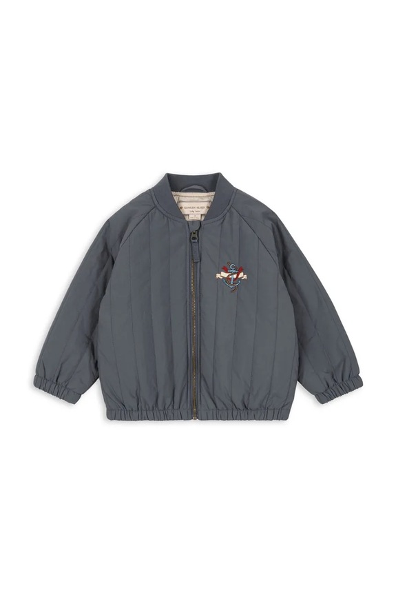 Хлопчик Дитяча куртка-бомбер Konges Sløjd JUNO BOMBER JACKET KS102313 сірий
