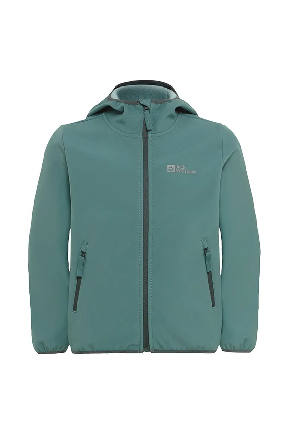 Detská bunda Jack Wolfskin FOURWINDS JACKET KIDS nezateplené zelená A61854.92.152