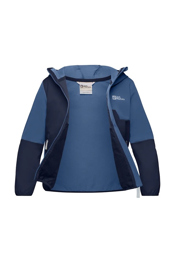Jack Wolfskin geaca copii TURBULENCE HOODED JKT K bleumarin A63683.164.176