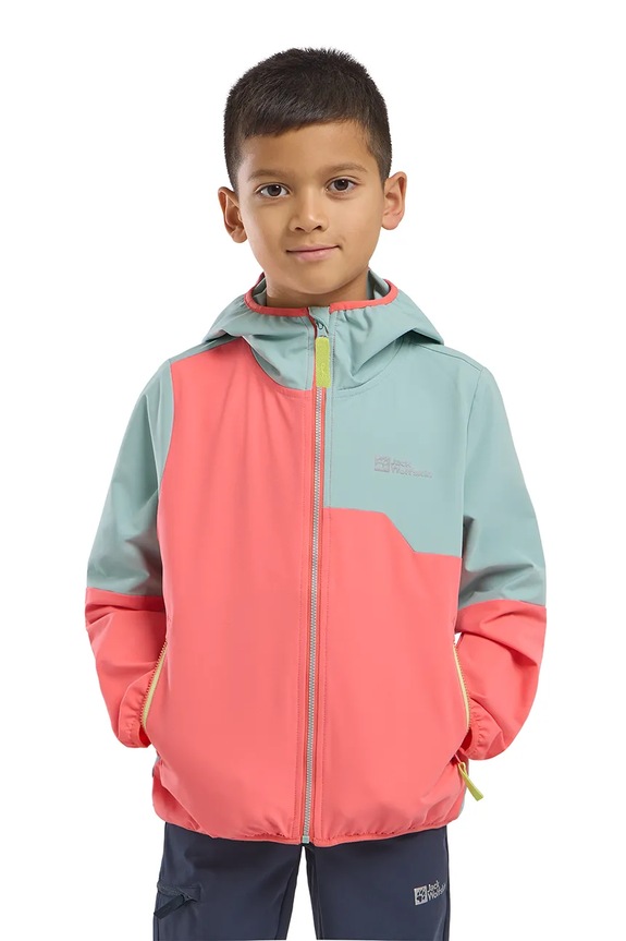 Dječja jakna Jack Wolfskin TURBULENCE HOODED JKT K A63683.92.152
